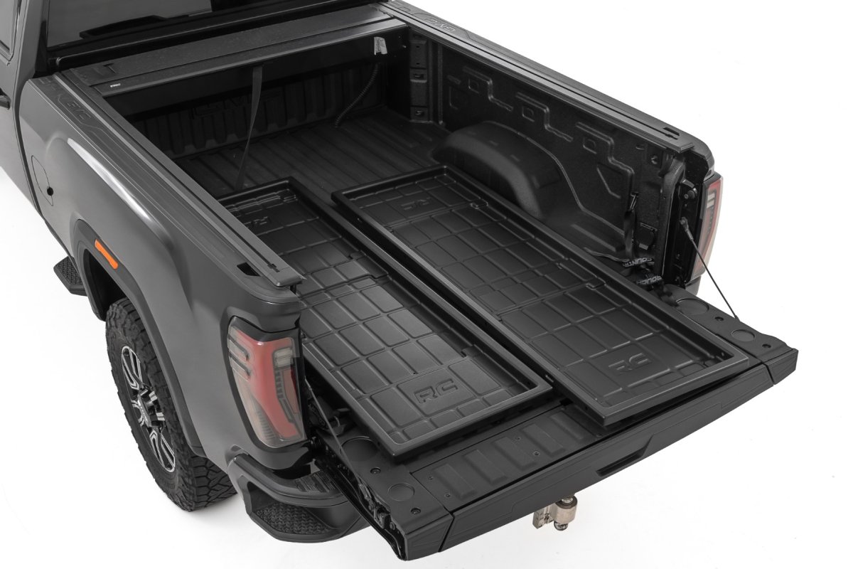 Chevy Silverado 1500 Slide-Out Truck Bed Cargo Trays - Rough Country - Fits 6'7